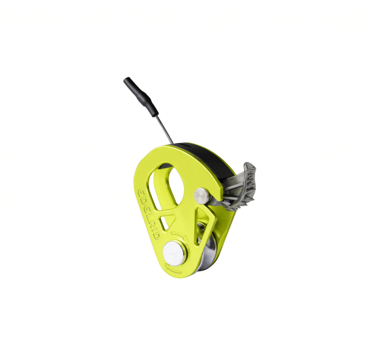 Edelrid Spoc Seilrolle mit Rücklaufsperre in Neongrün