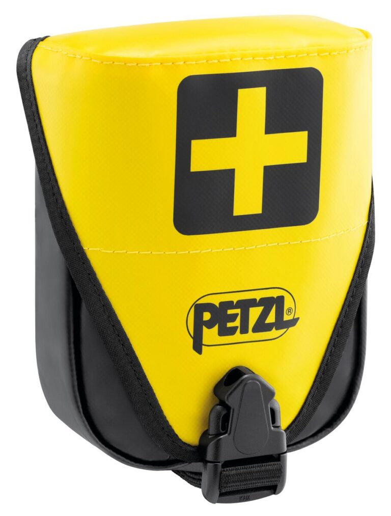 Petzl FirstAid Erste-Hilfe-Tasche in Gelb zum Anhängen an den Klettergurt